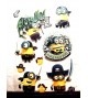 adesivo decorativo 3D do minions ( meu malvado favorito ) 2 cartelas